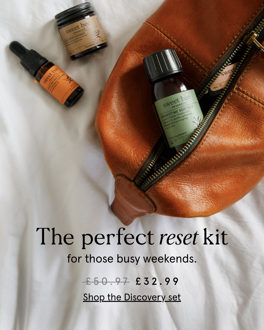 Sweet Bee Organics Facebook ad