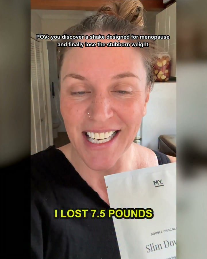 MyPause Health Facebook ad: POV: you discover a shake designed for menopause and…