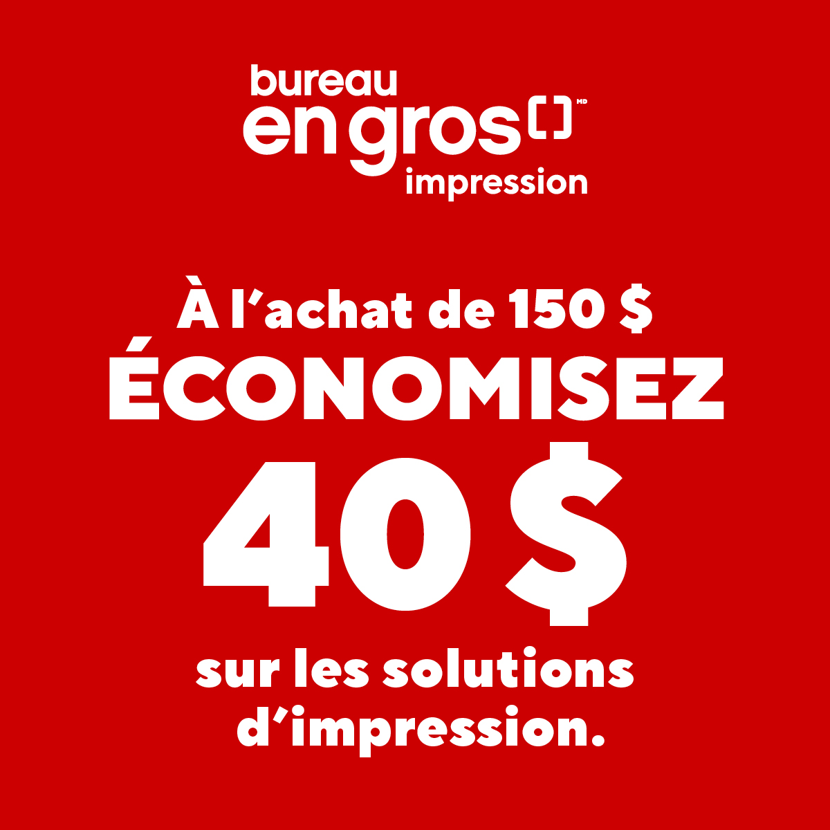 Bureau en Gros Facebook ad