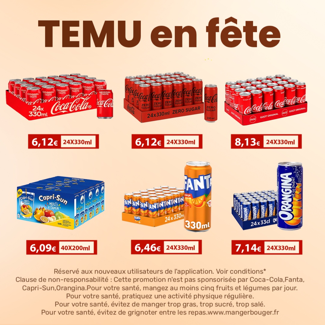 Temu France Facebook ad