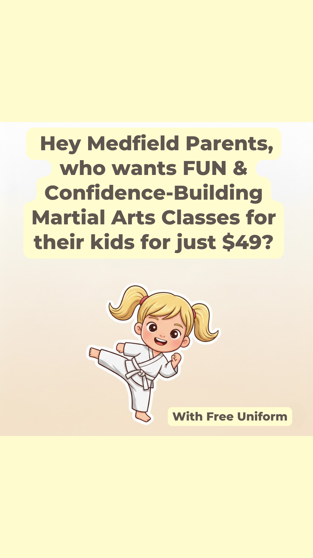 Perez Martial Arts Facebook ad from Mar 23, 2026