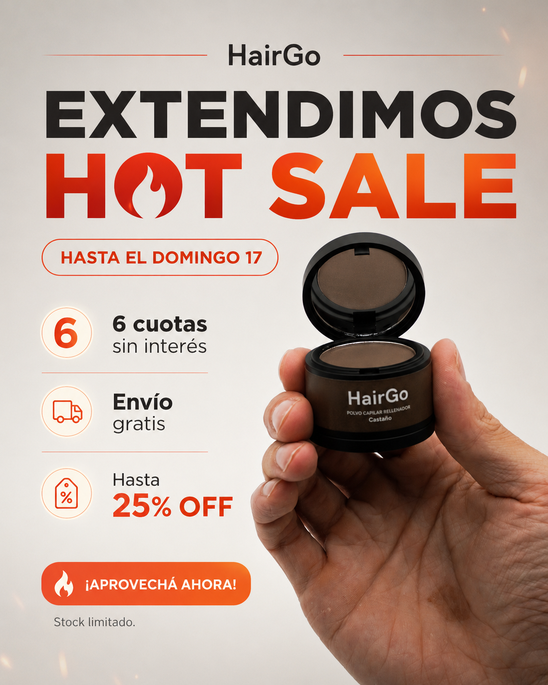HairGo Argentina Facebook ad