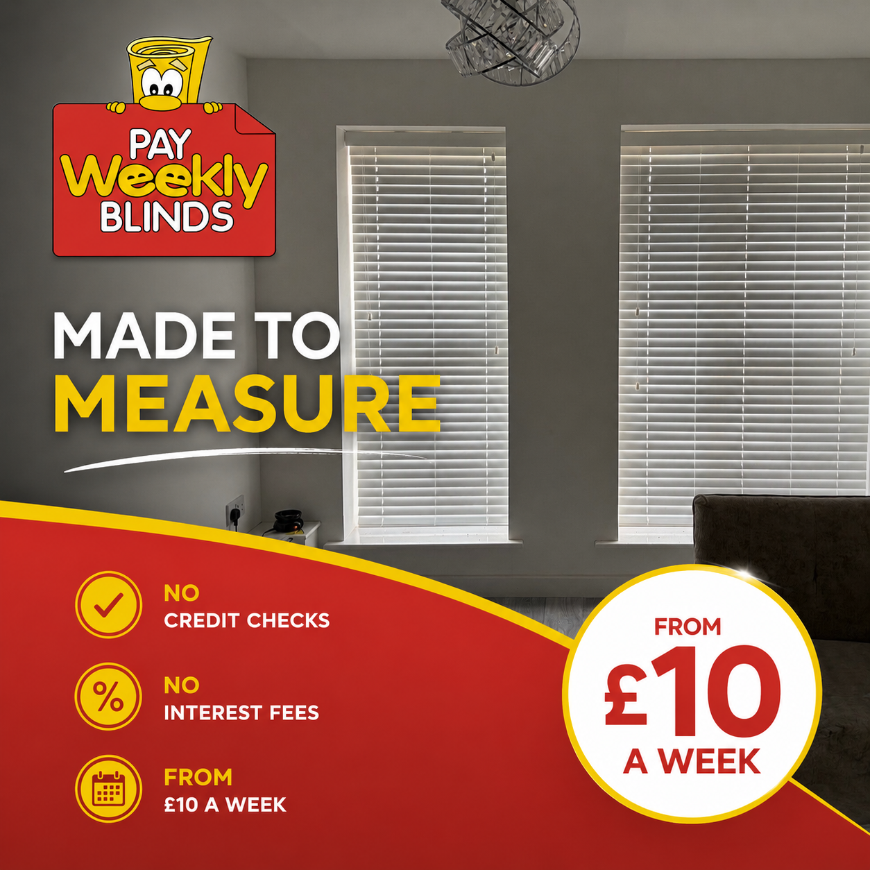 PAY WEEKLY CARPETS Facebook ad: New Blinds This Summer?