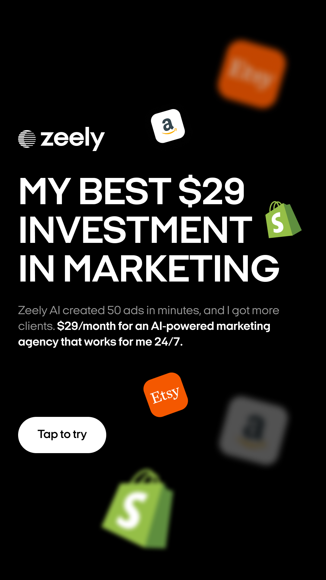 Zeely Facebook ad