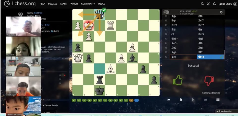 Jackie Chess Academy Facebook ad: For Beginners • Intermediate Players Learn Chess the…