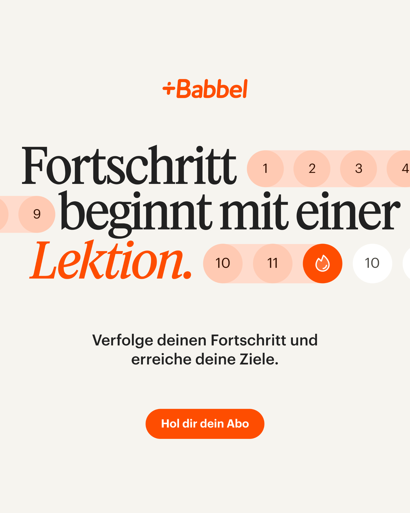 Babbel Facebook ad