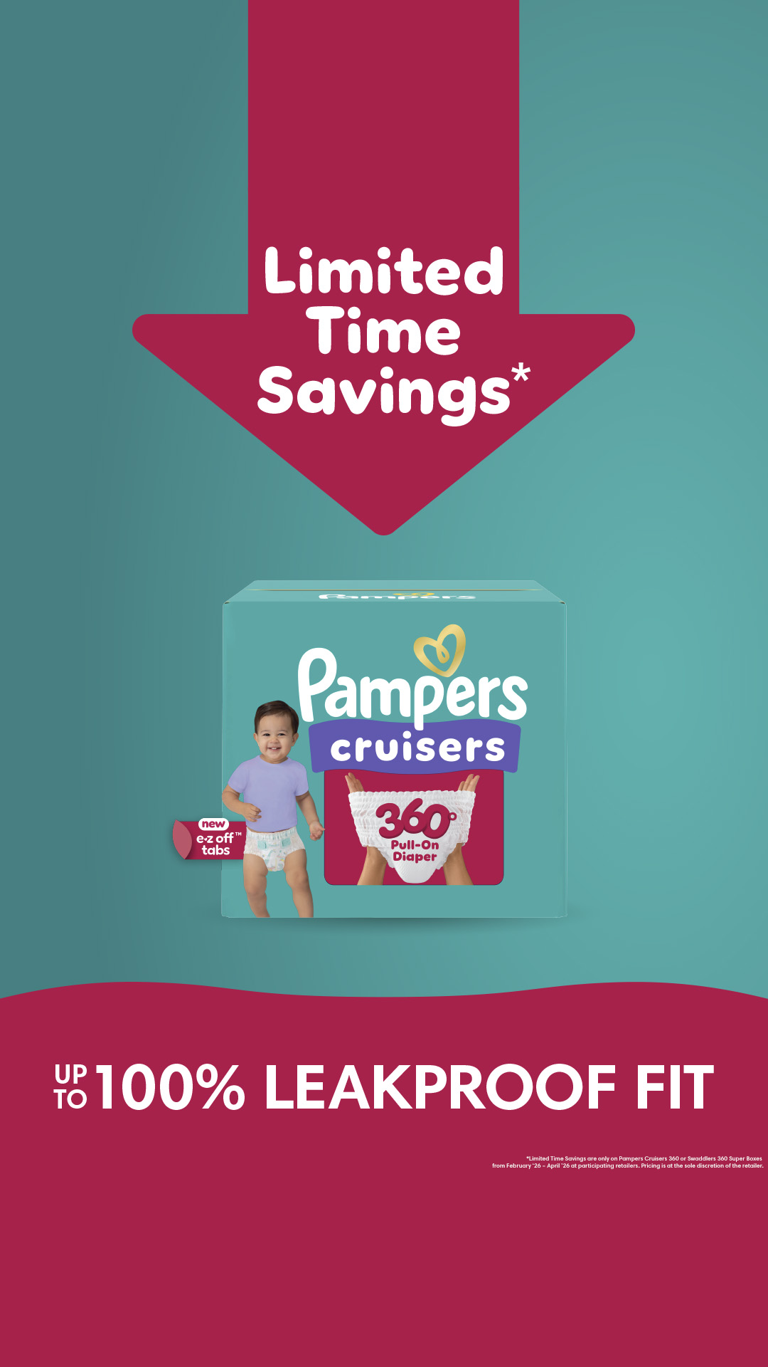 Pampers Facebook ad from Feb 3, 2026