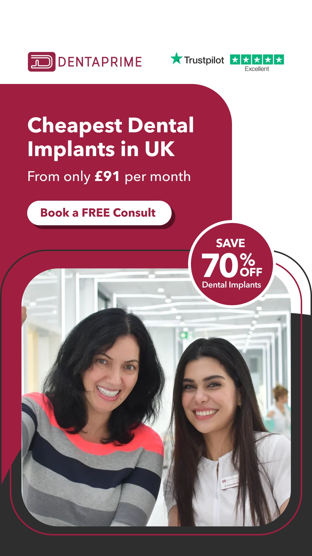 Dentaprime UK Facebook ad