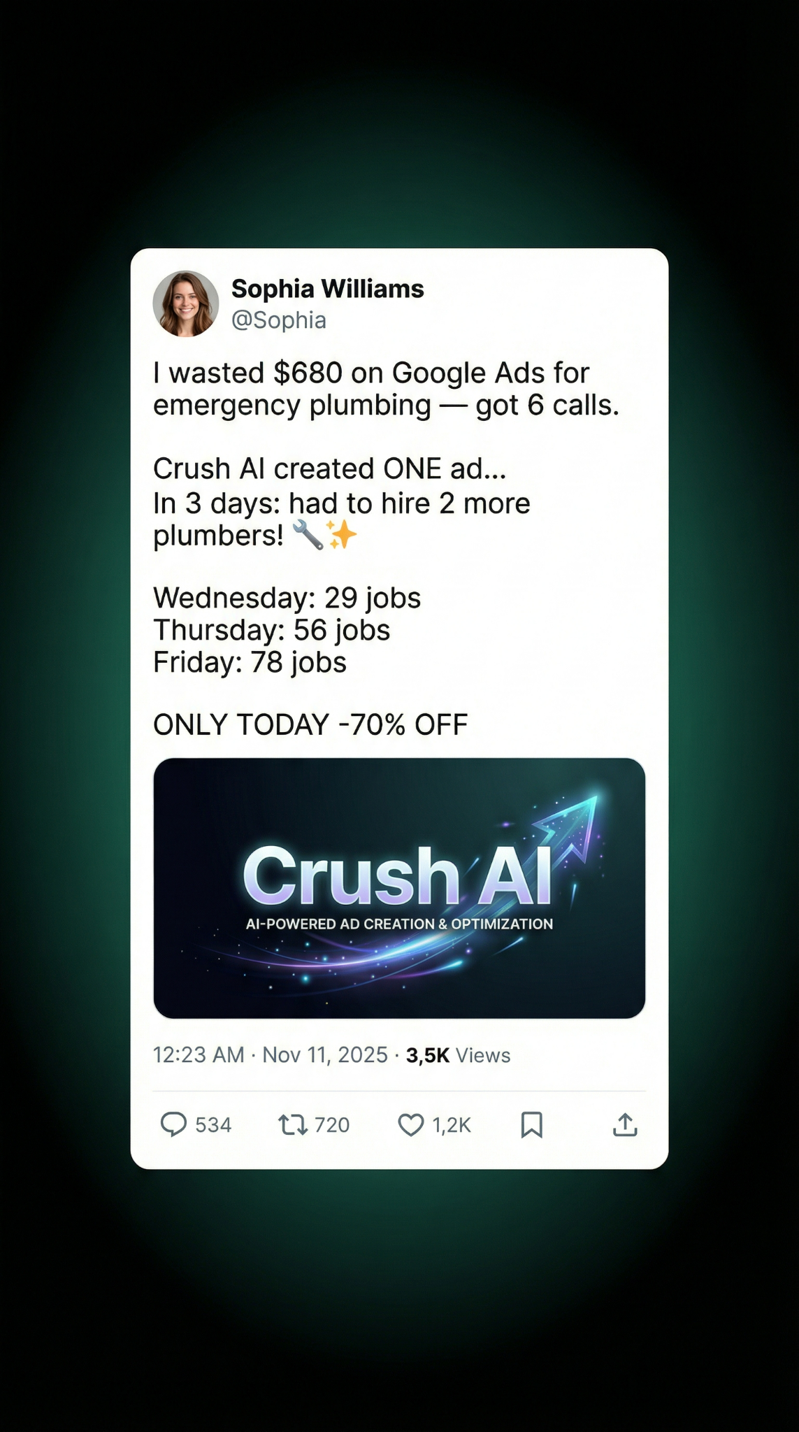 Mike Johnson - AI Marketing Facebook ad