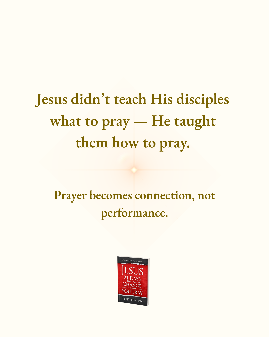 PrecisionFaith Facebook ad: Learn How Jesus Actually Prayed