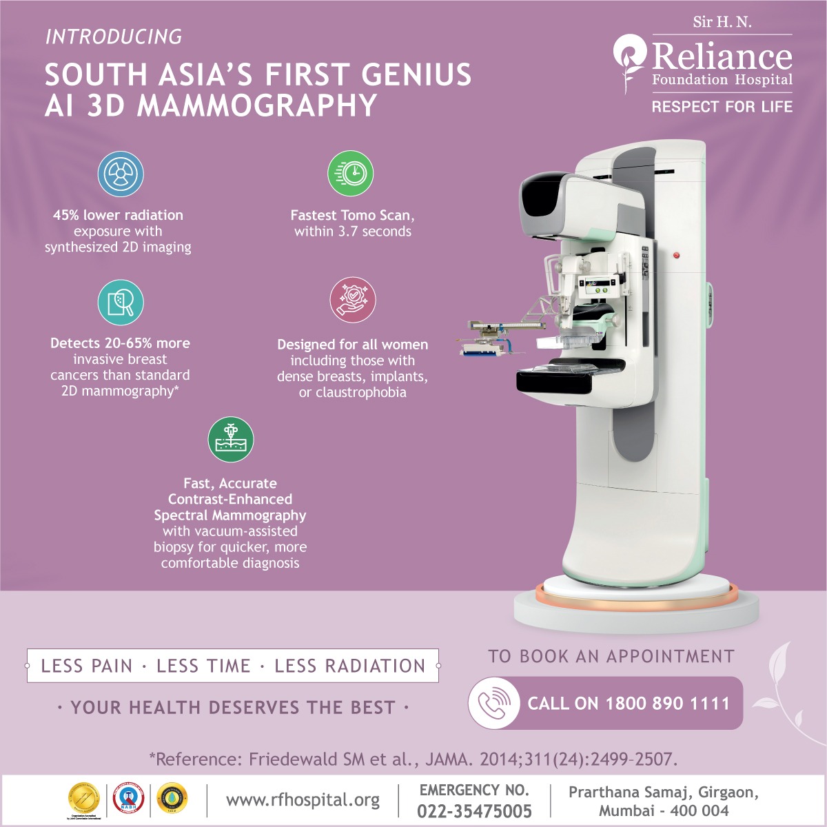 Sir H N Reliance Foundation Hospital and Research Centre Facebook ad