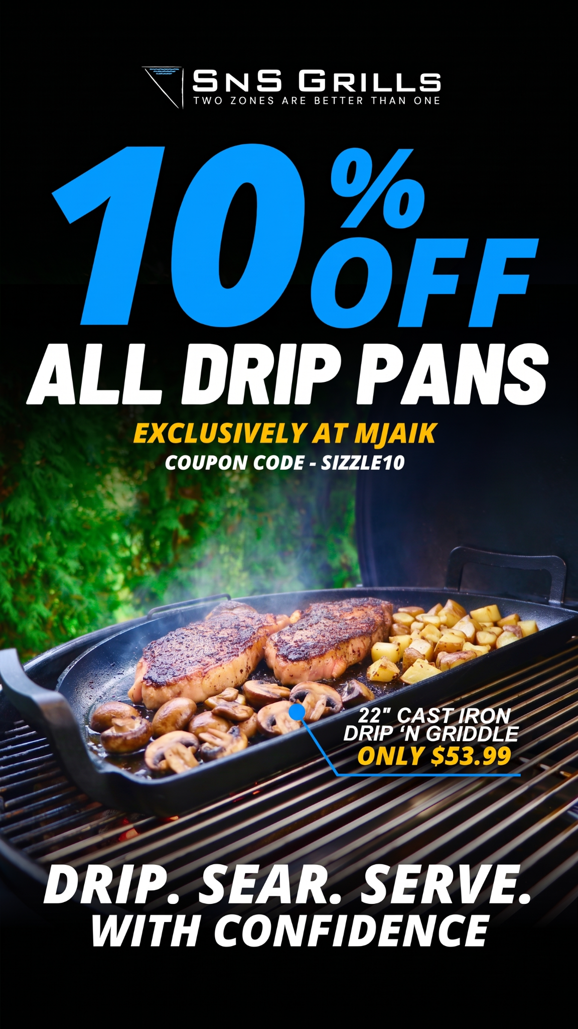 SnS Grills Facebook ad: Kettle Grill Accessories For Less!