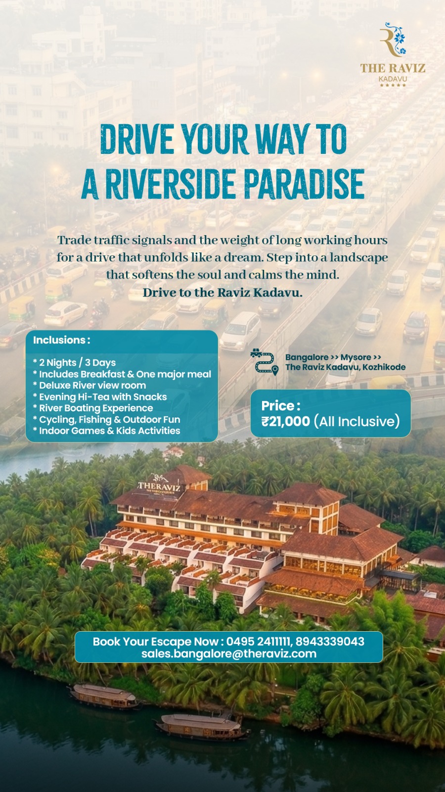 The Raviz Kadavu Facebook ad