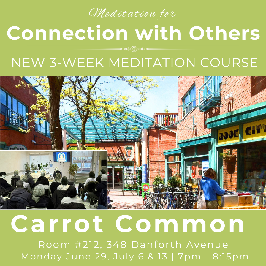 Kadampa Meditation Centre Canada Facebook ad: Meditation for ~ Connection with Others