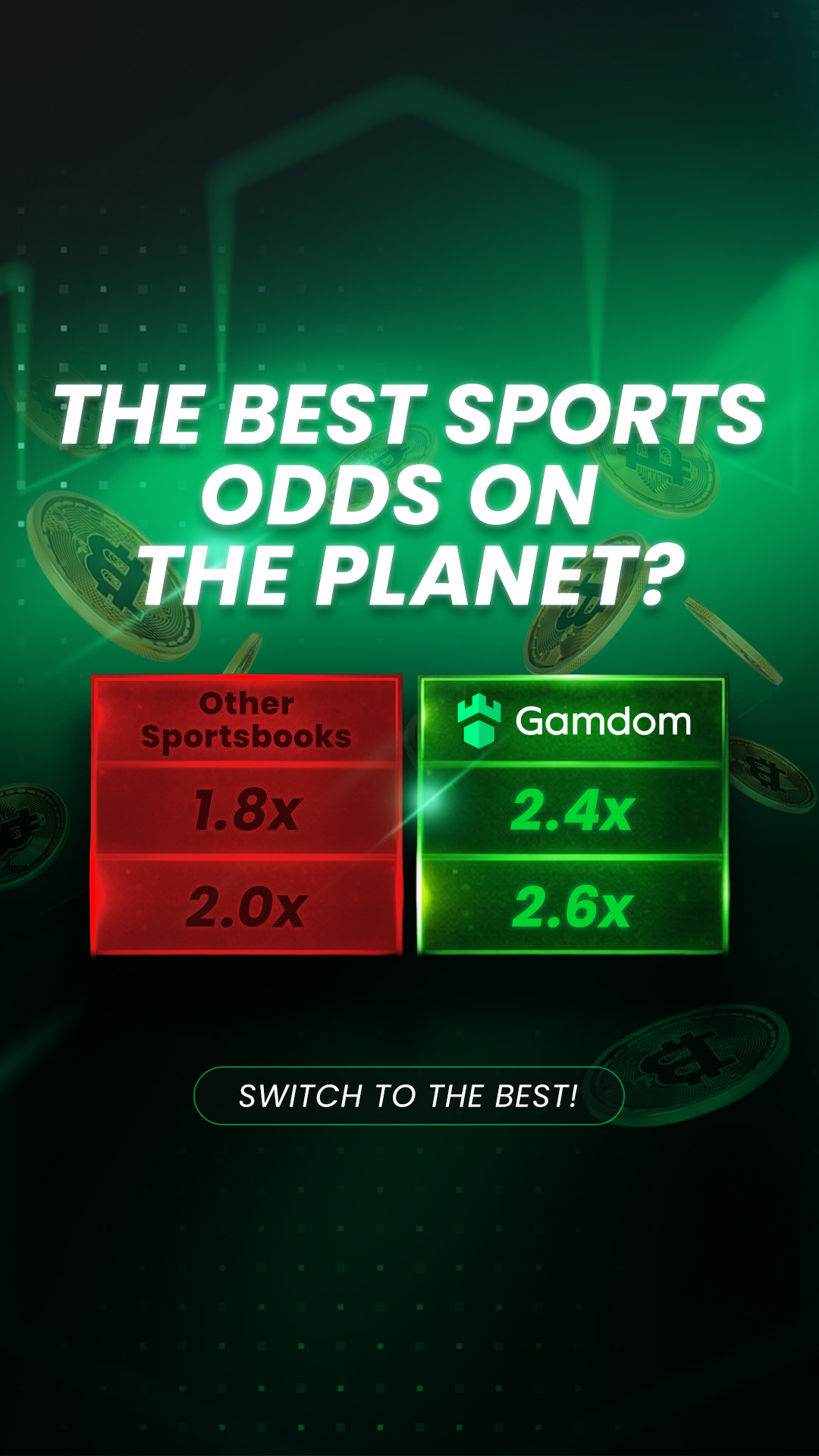 Gamdom Facebook ad from May 1, 2026