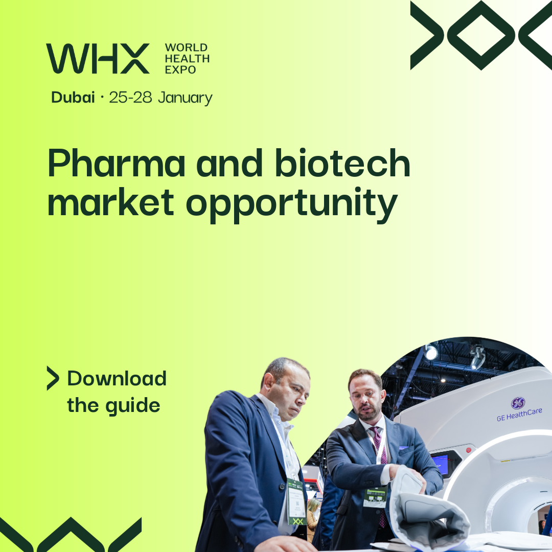 WHX Dubai Facebook ad: Download the market opportunity guide