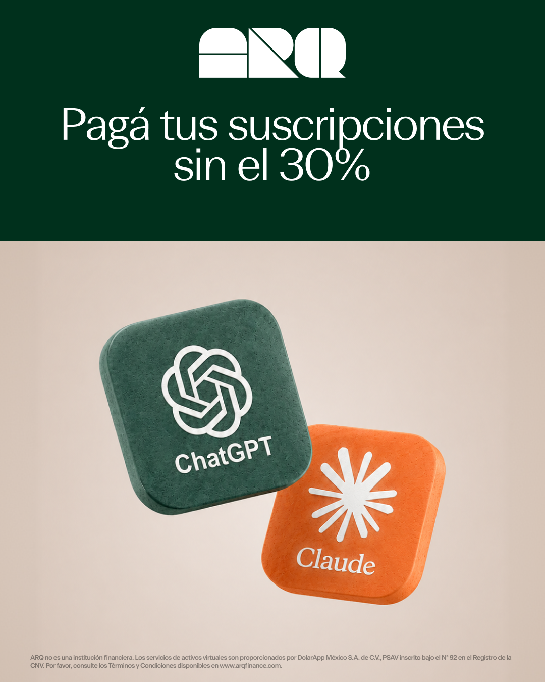 ARQ Facebook ad