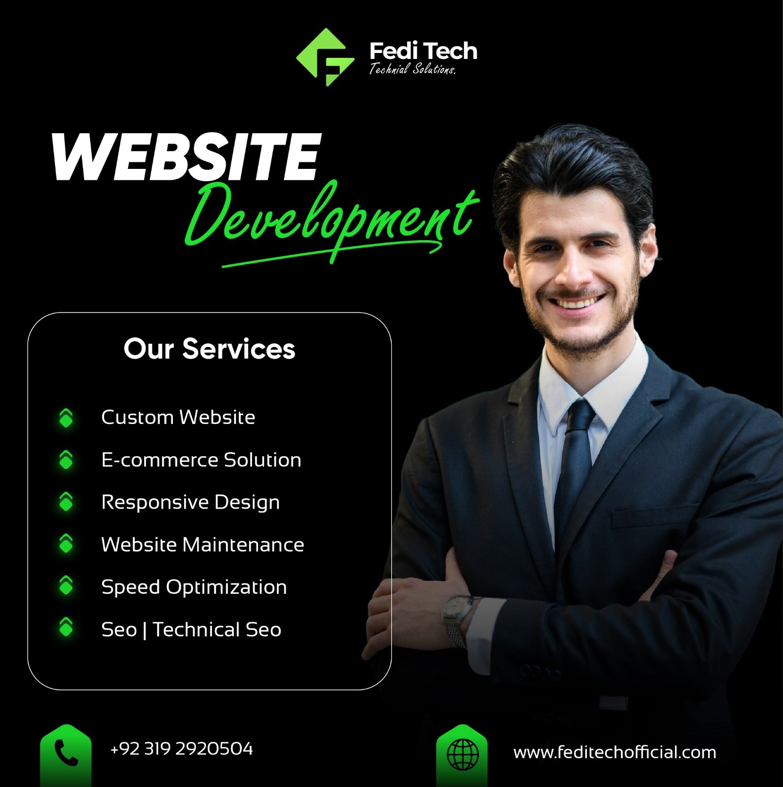 Fedi Tech Facebook ad: Chat with us