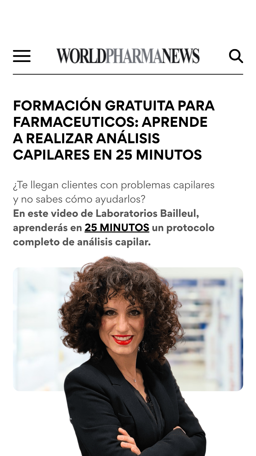 Bailleul Dermatologie España Facebook ad from Feb 14, 2026