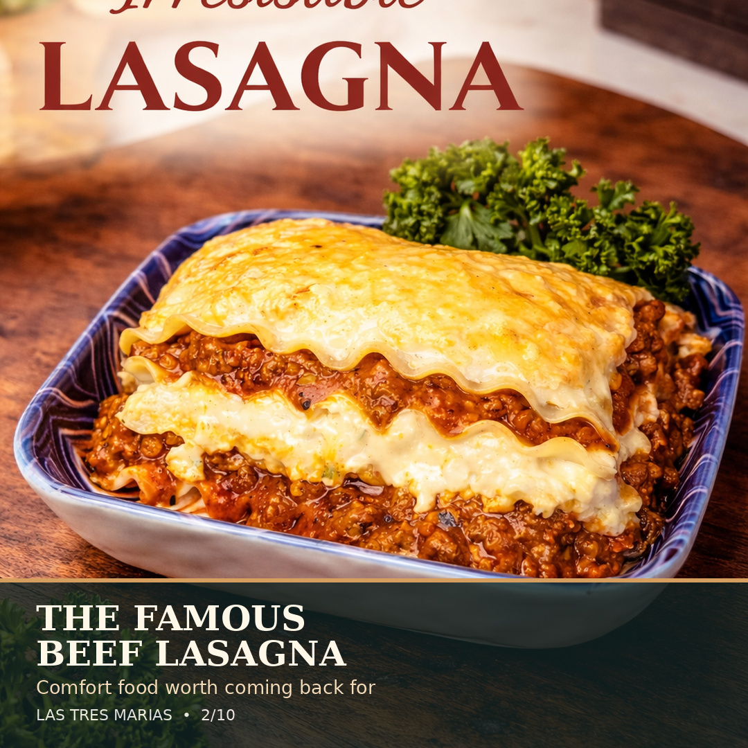 Las Tres Marias Deliciosa Lasaña Facebook ad: Haven’t tried Las Tres Marias yet?