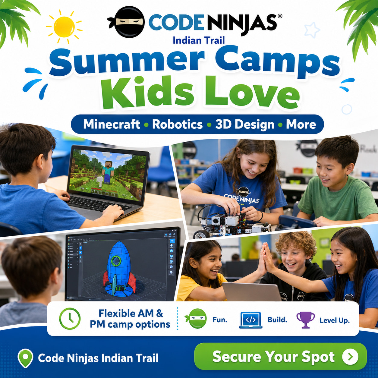 Code Ninjas - Indian Trail Facebook ad