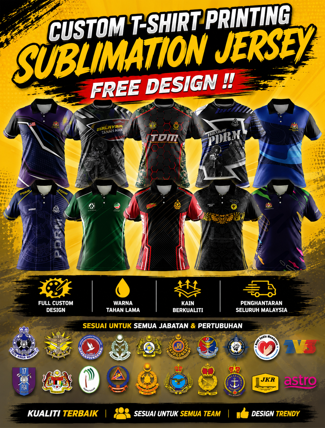 Printing dan Cetak T-shirt Murah Online & Offline Facebook ad