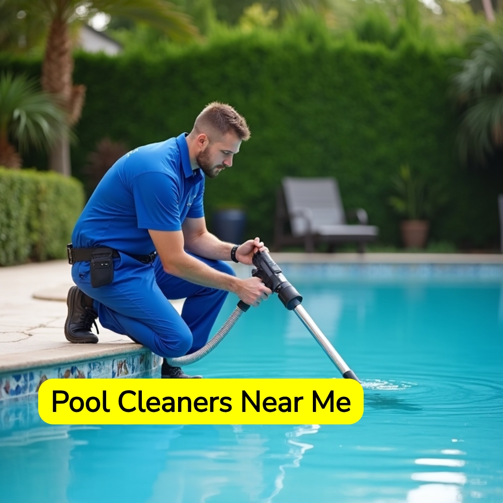 Finders Groove Spotlight Facebook ad: Pool Cleaners Near Me.