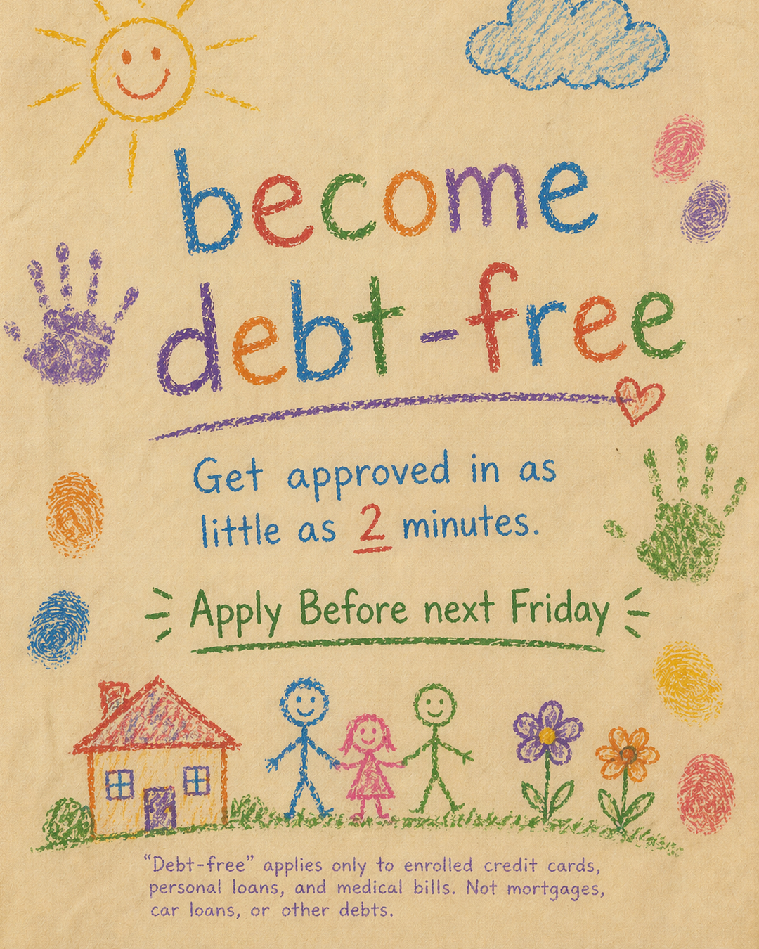 National Debt Relief Facebook ad