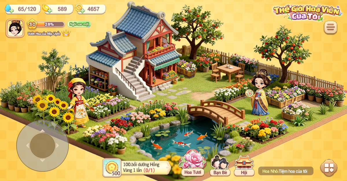 Thế Giới Hoa Viên Của Tôi - Tặng Hoa Tươi Facebook ad: Chơi game nhận được Hoa Tươi luôn đó!