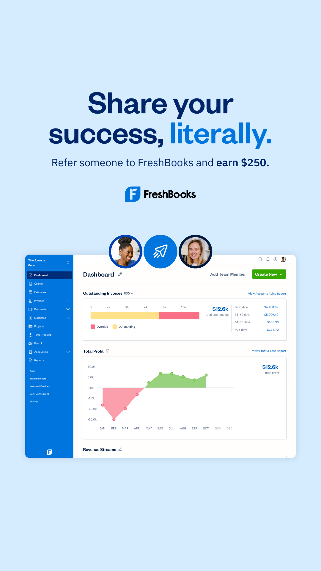 FreshBooks Facebook ad