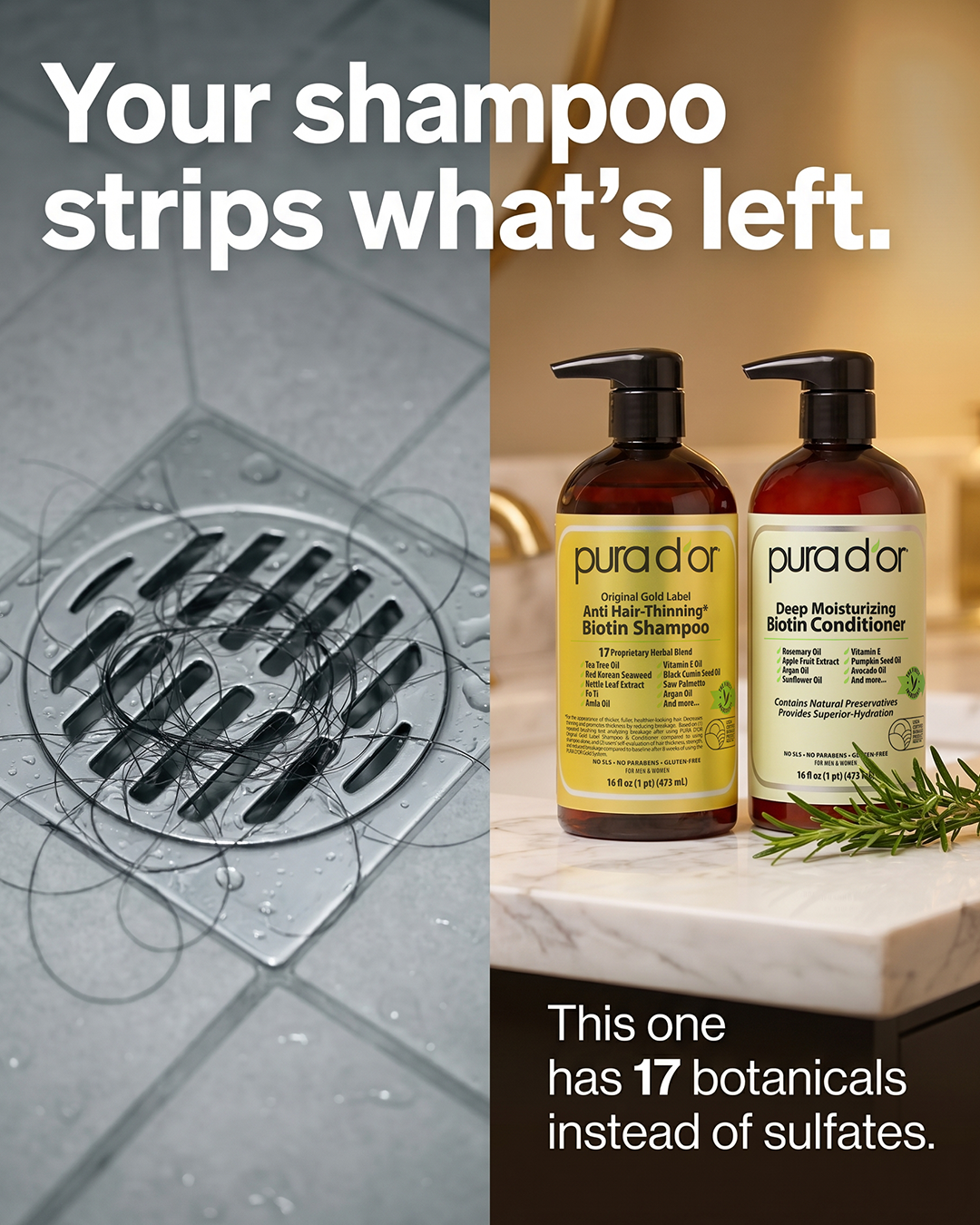 PURA D'OR Facebook ad