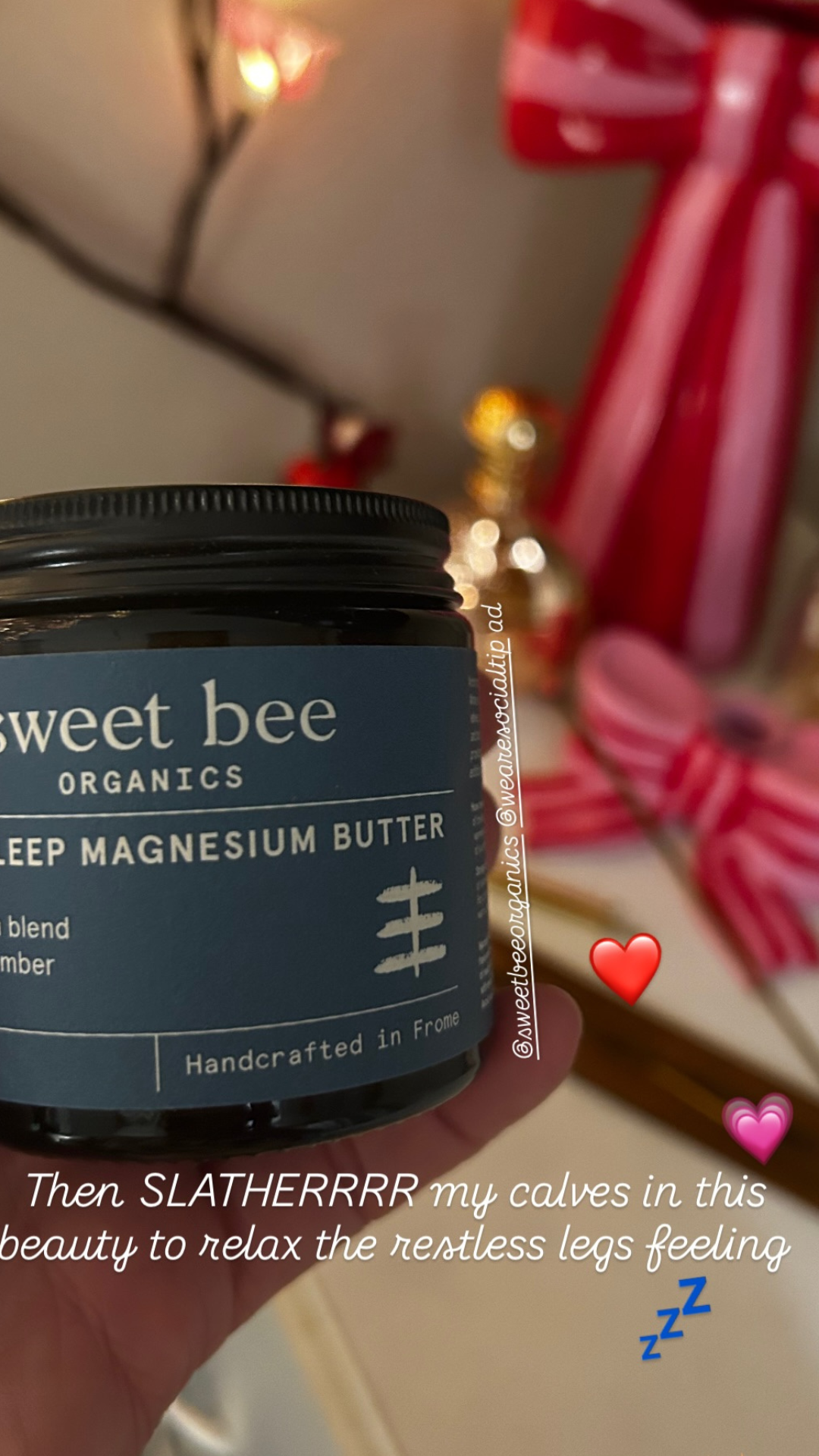 Sweet Bee Organics Facebook ad
