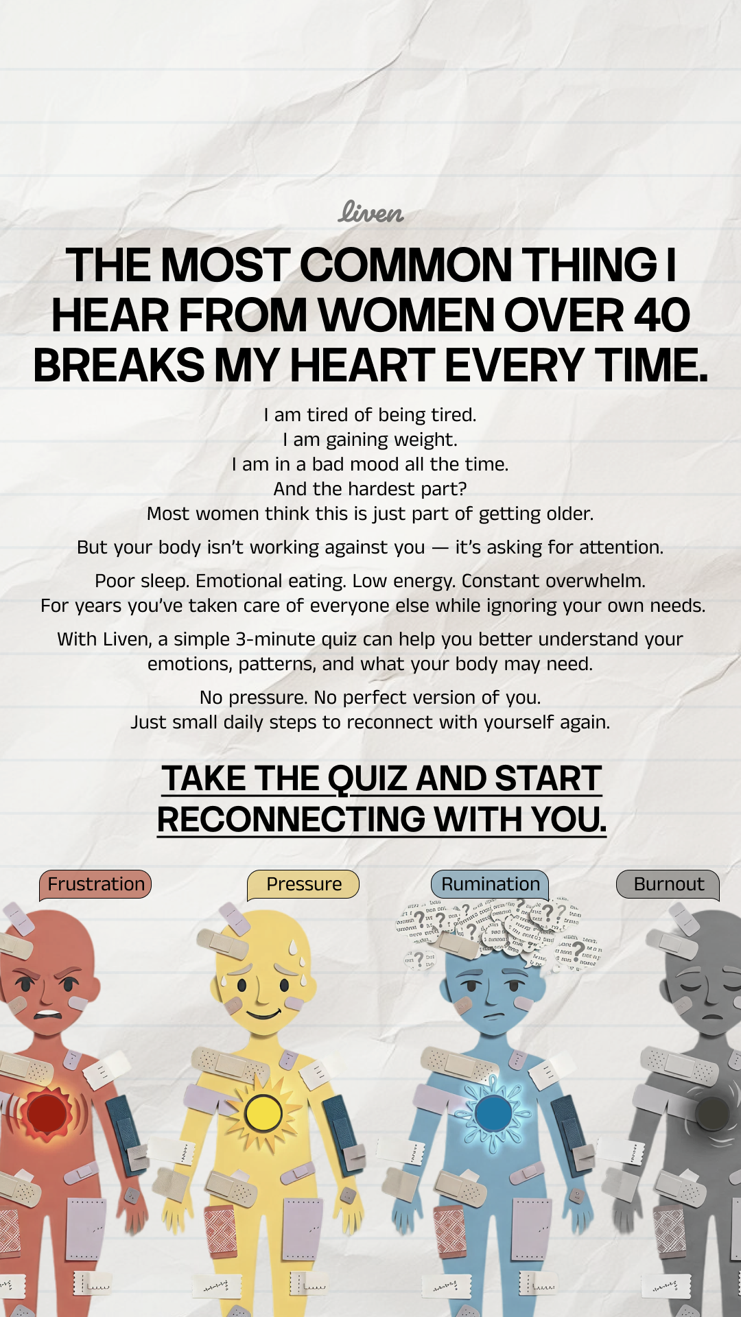 Liven: Self-Discovery Community Facebook ad
