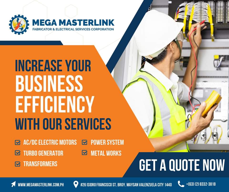 Mega Masterlink Fabricator and Electrical Services Corp. Facebook ad