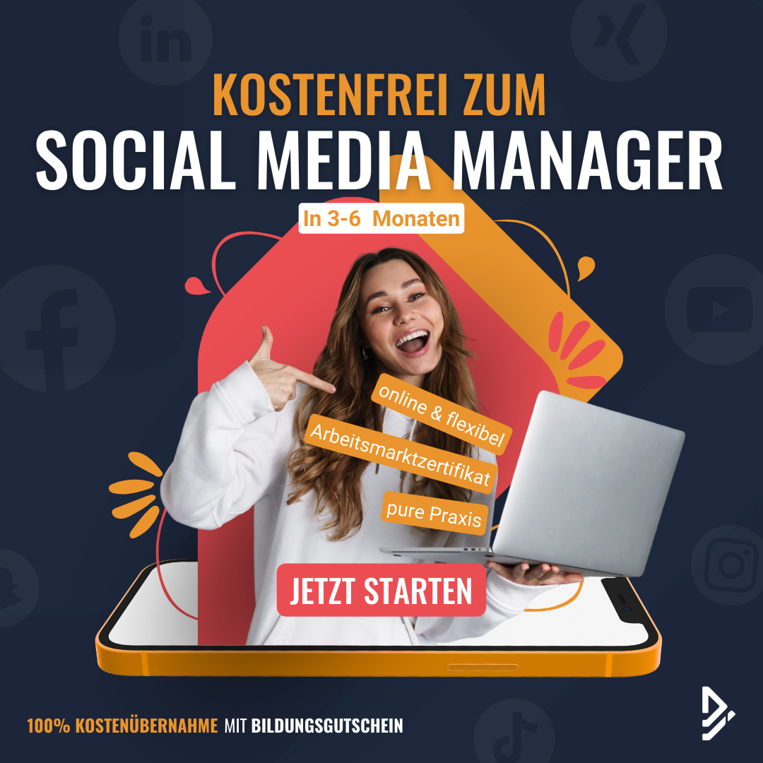 Distart Facebook ad: Online Weiterbildung: 0 € mit Bildungsgutschein