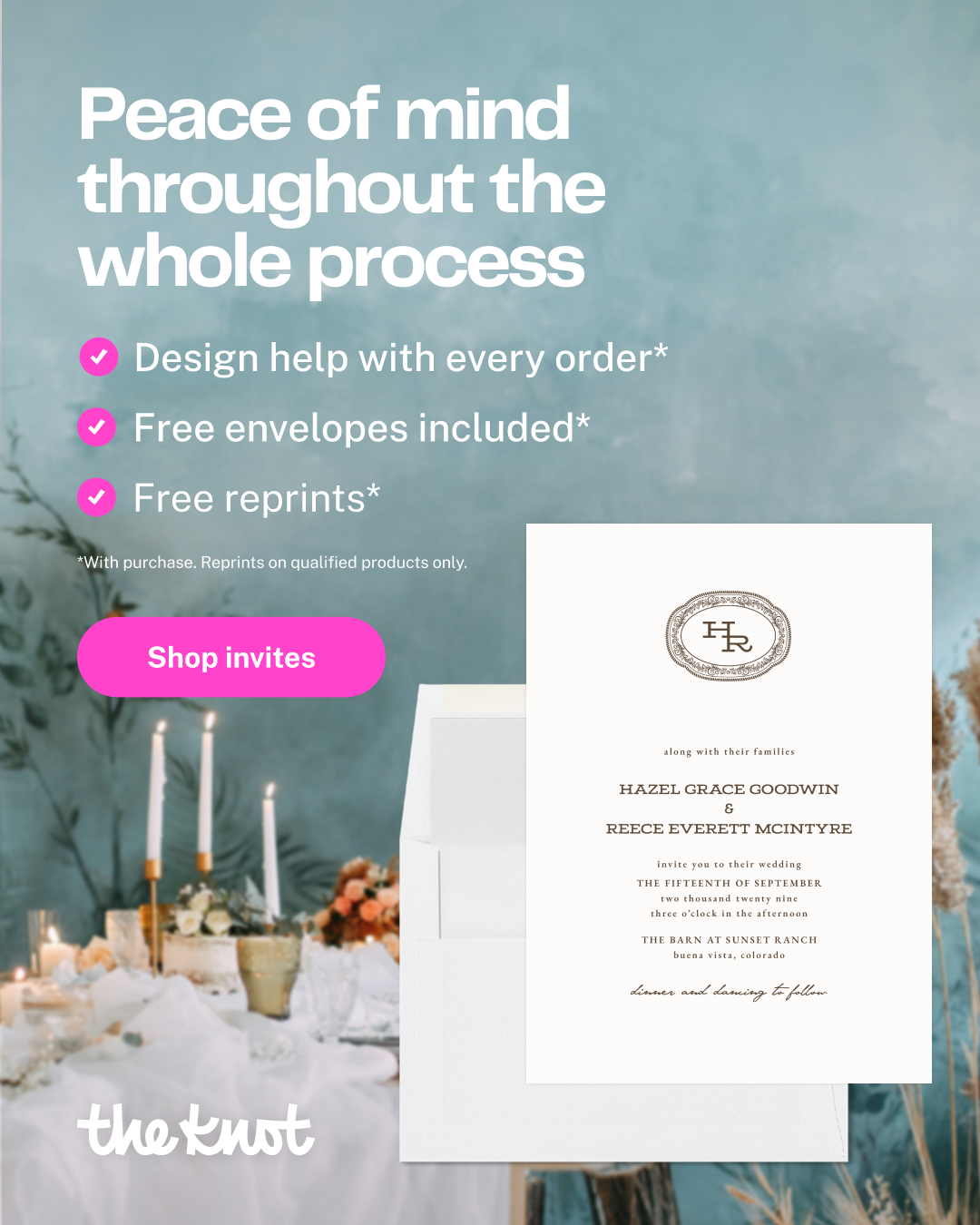The Knot Facebook ad