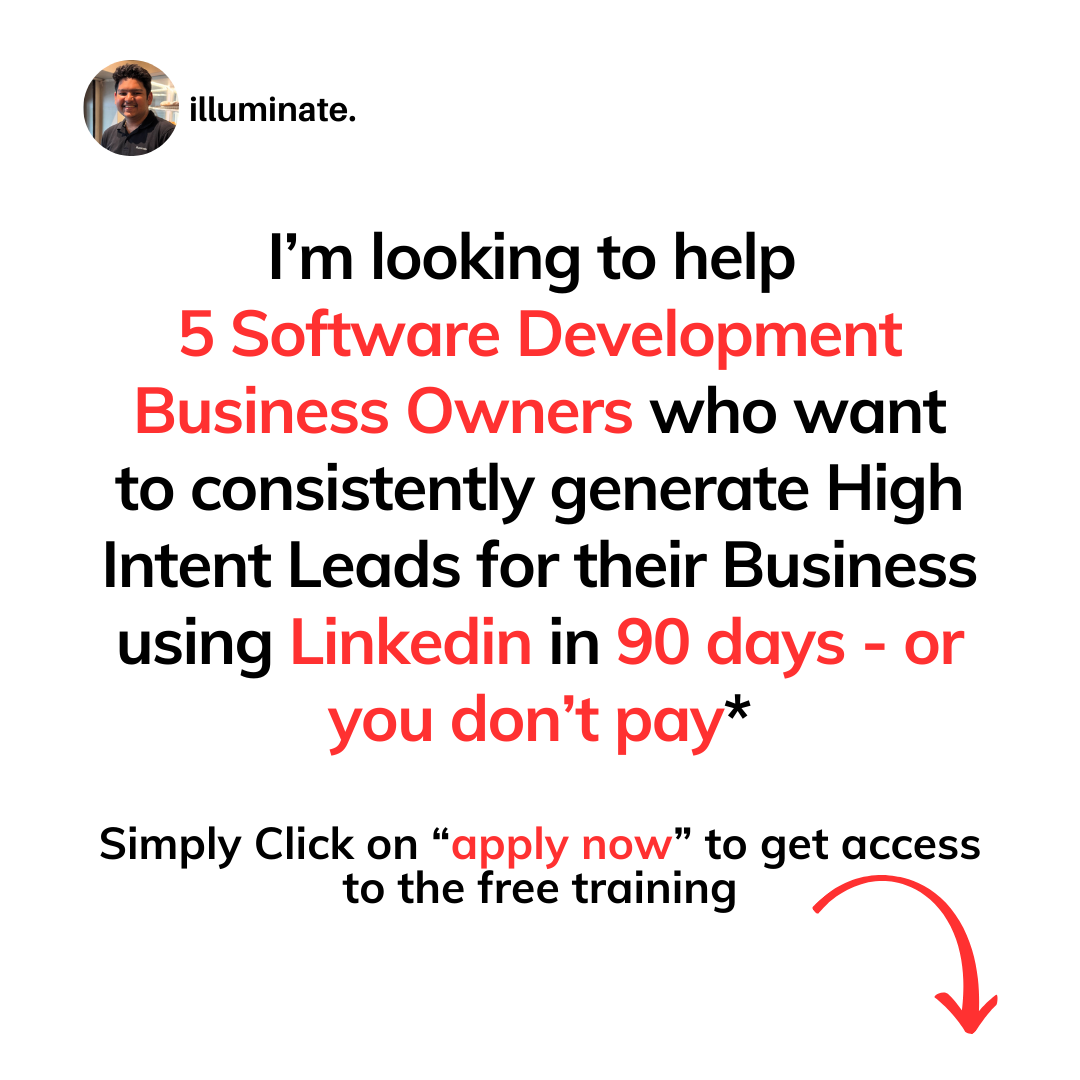Illuminate Global Facebook ad: Linkedin Framework for your IT Business