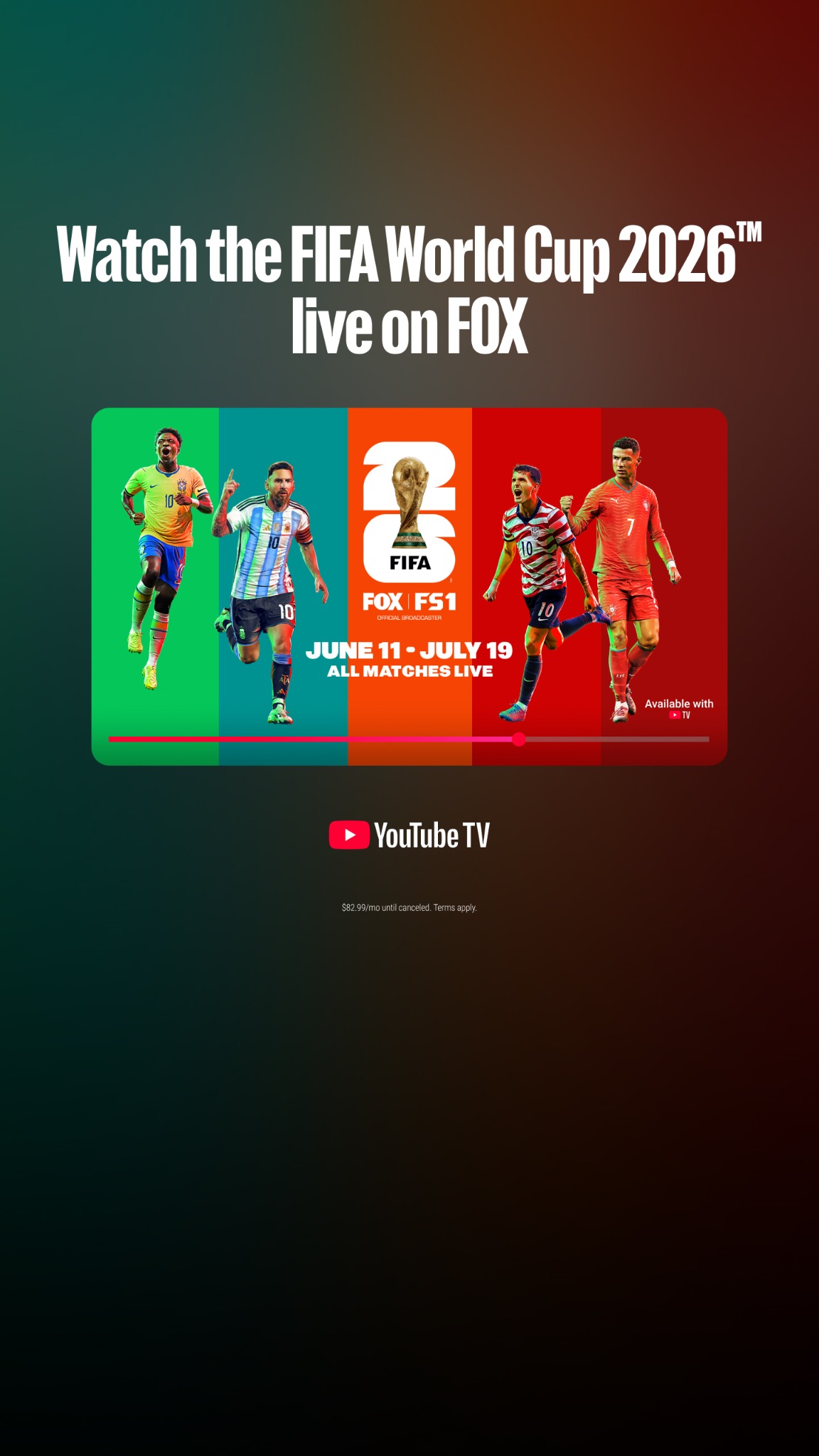 YouTube TV Facebook ad