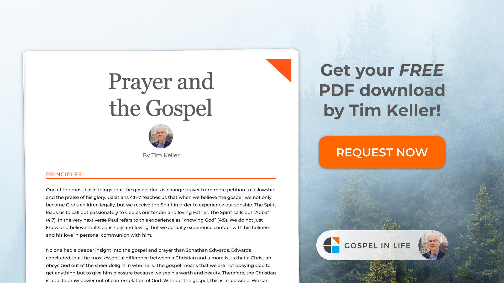 Gospel in Life Facebook ad