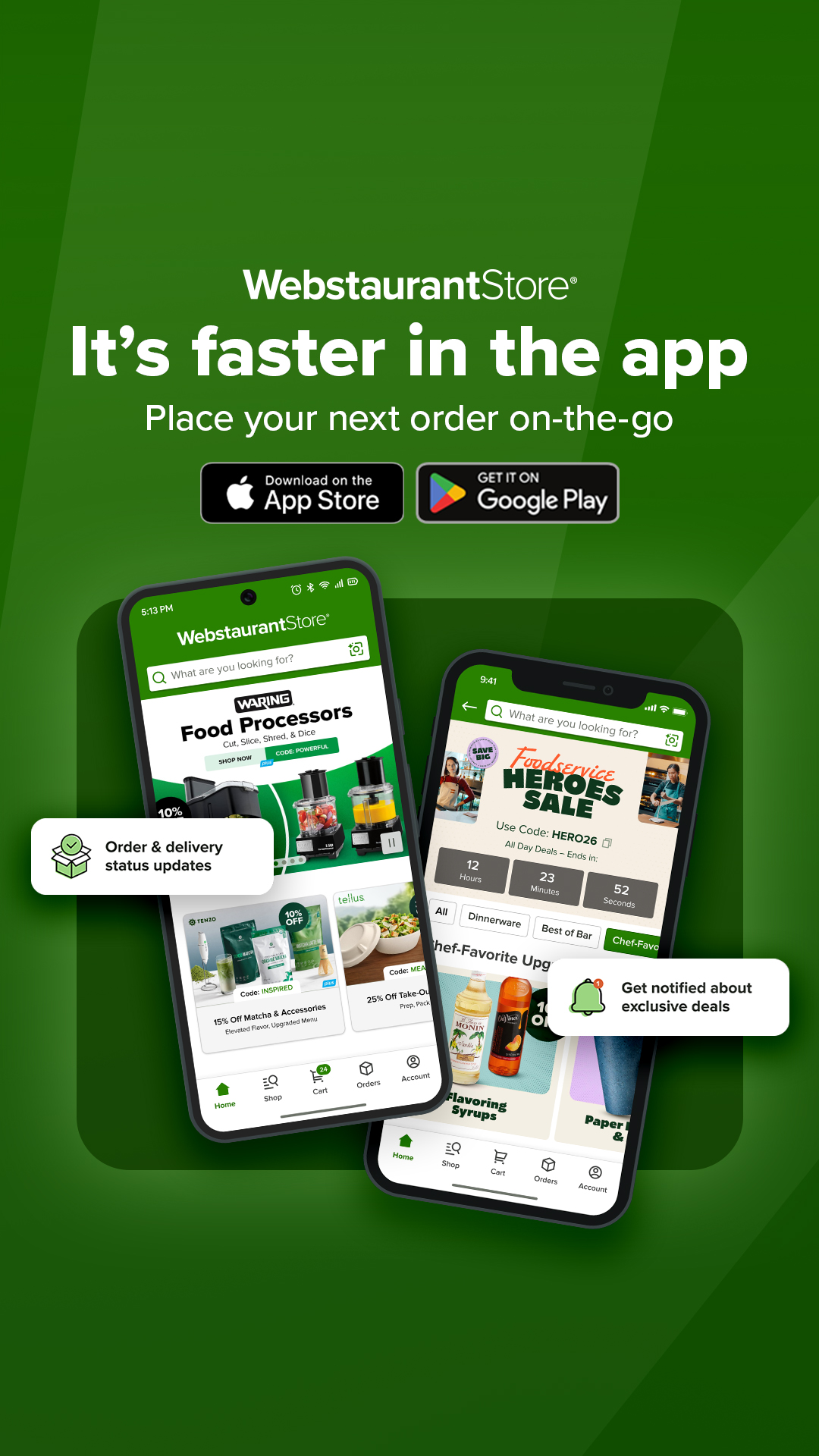 WebstaurantStore Facebook ad