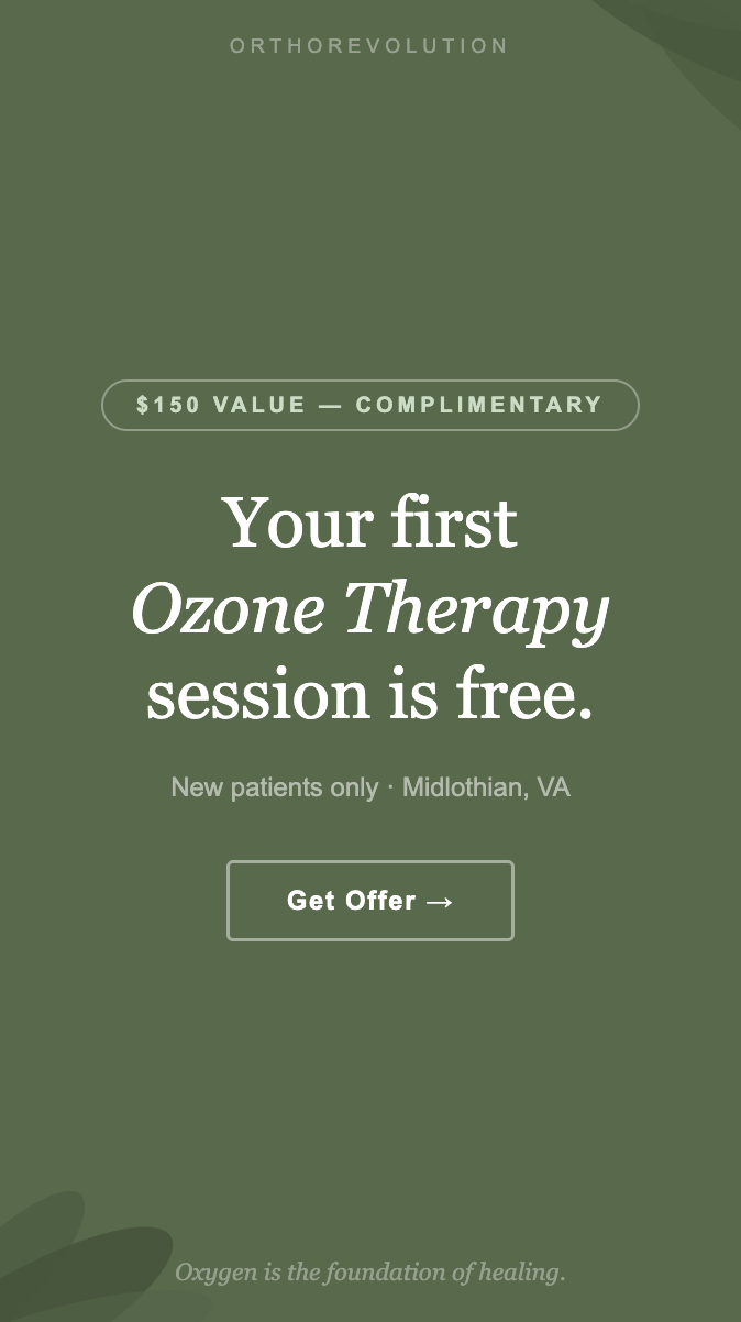 Ortho Revolution Facebook ad from Jul 9, 2026