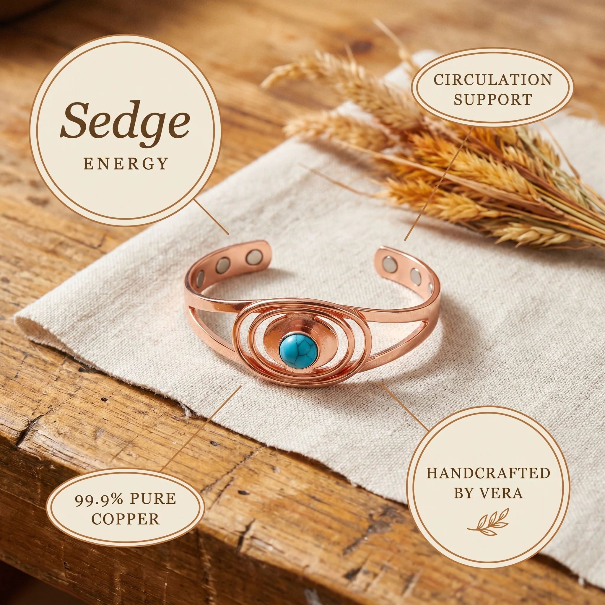 Vera’s Copper Jewelry Facebook ad