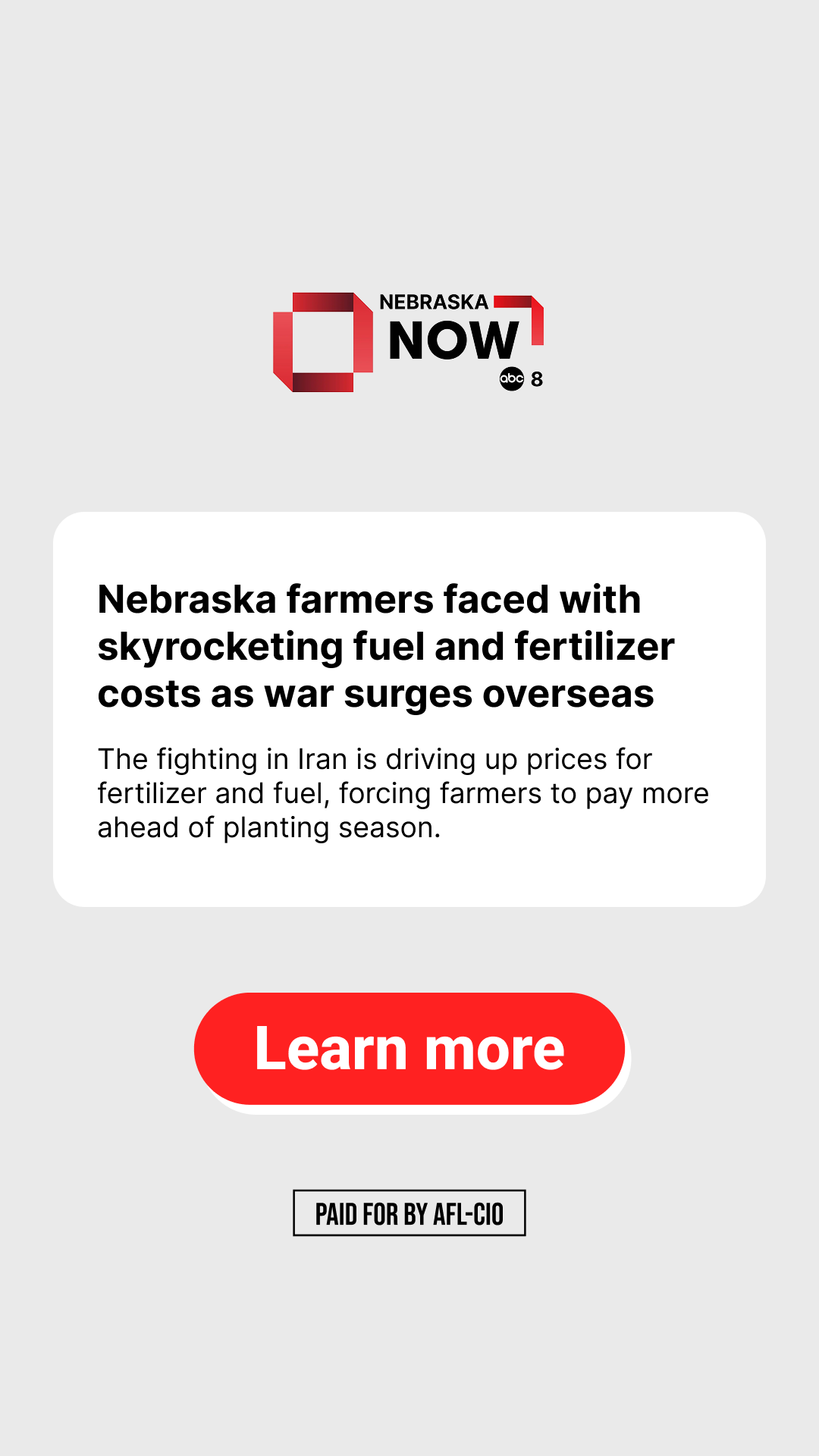 AFL-CIO Facebook ad
