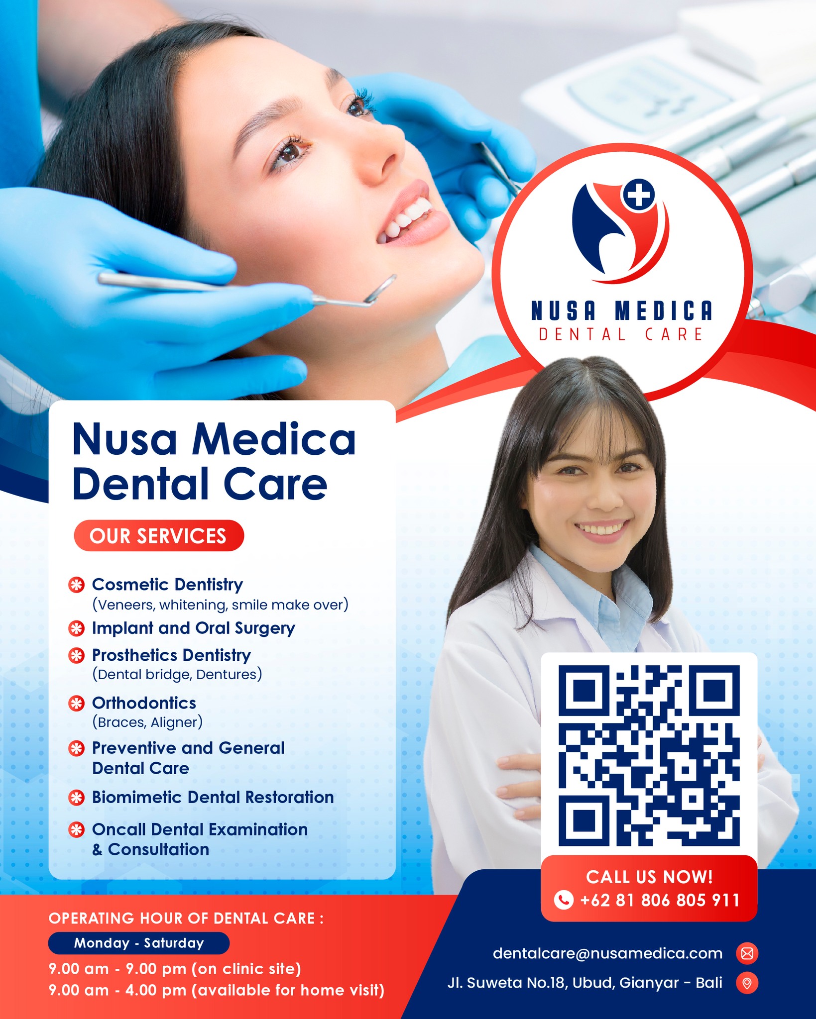Nusa Medica Dental Care Facebook ad: Ready to smile brighter?