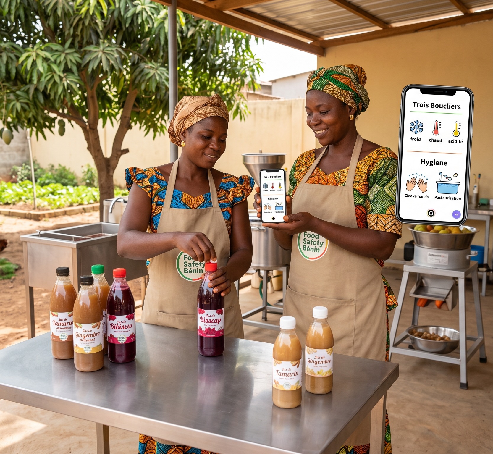 Food Safety Bénin Facebook ad: Stoppez la fermentation de vos jus