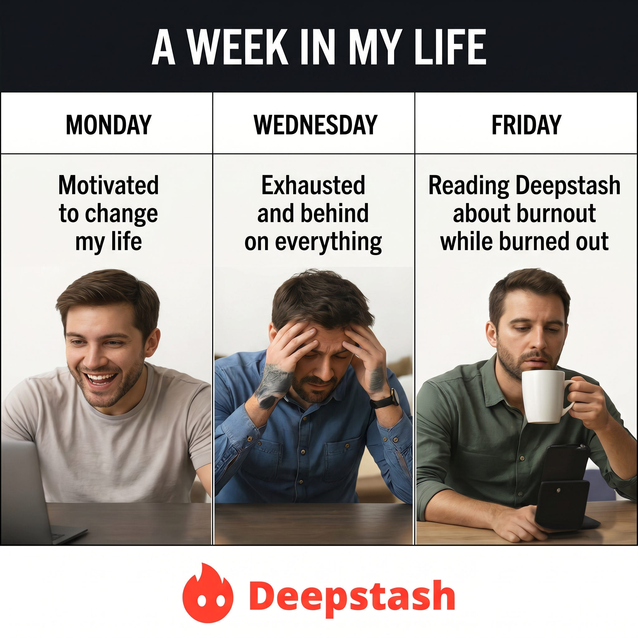 Deepstash Facebook ad
