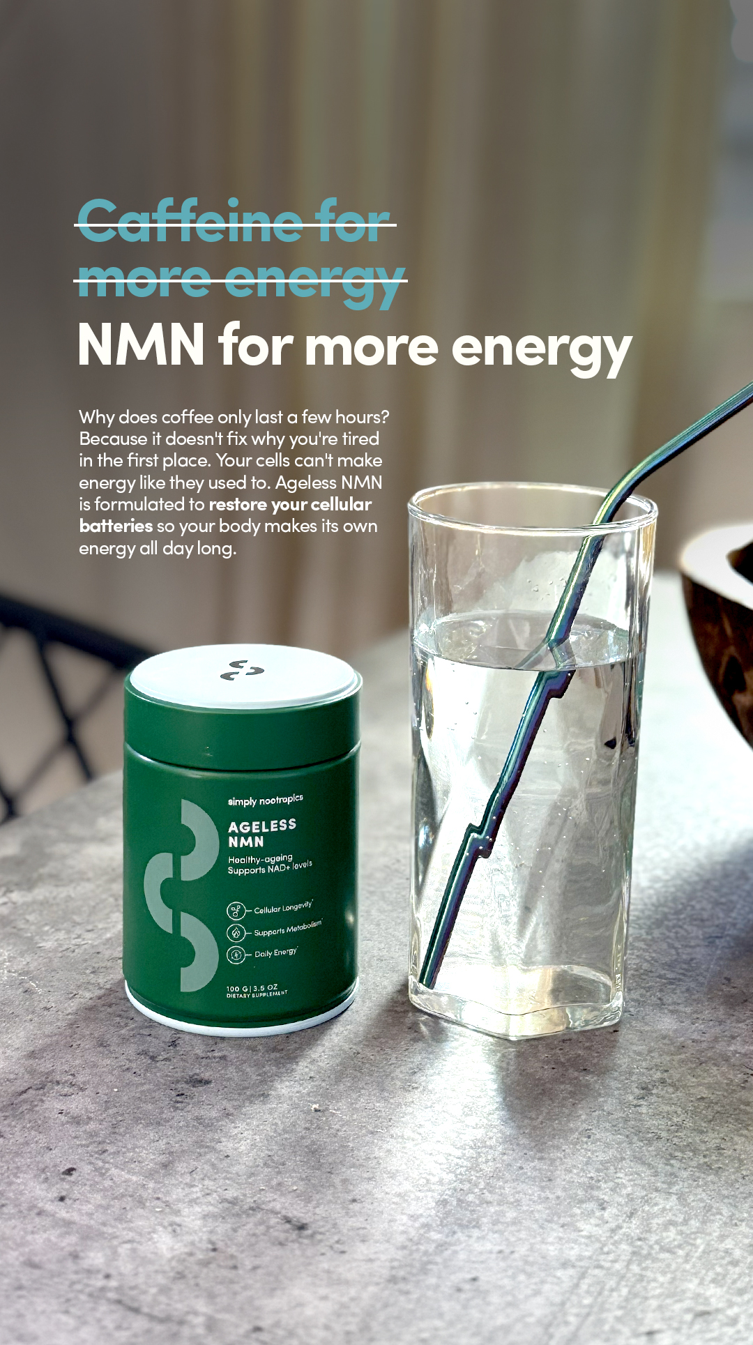 Simply Nootropics Facebook ad