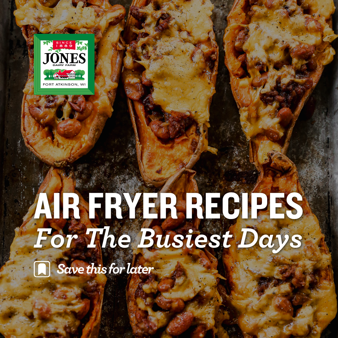 Jones Dairy Farm Facebook ad: Mornings are rushed, practices run late, and snacks…