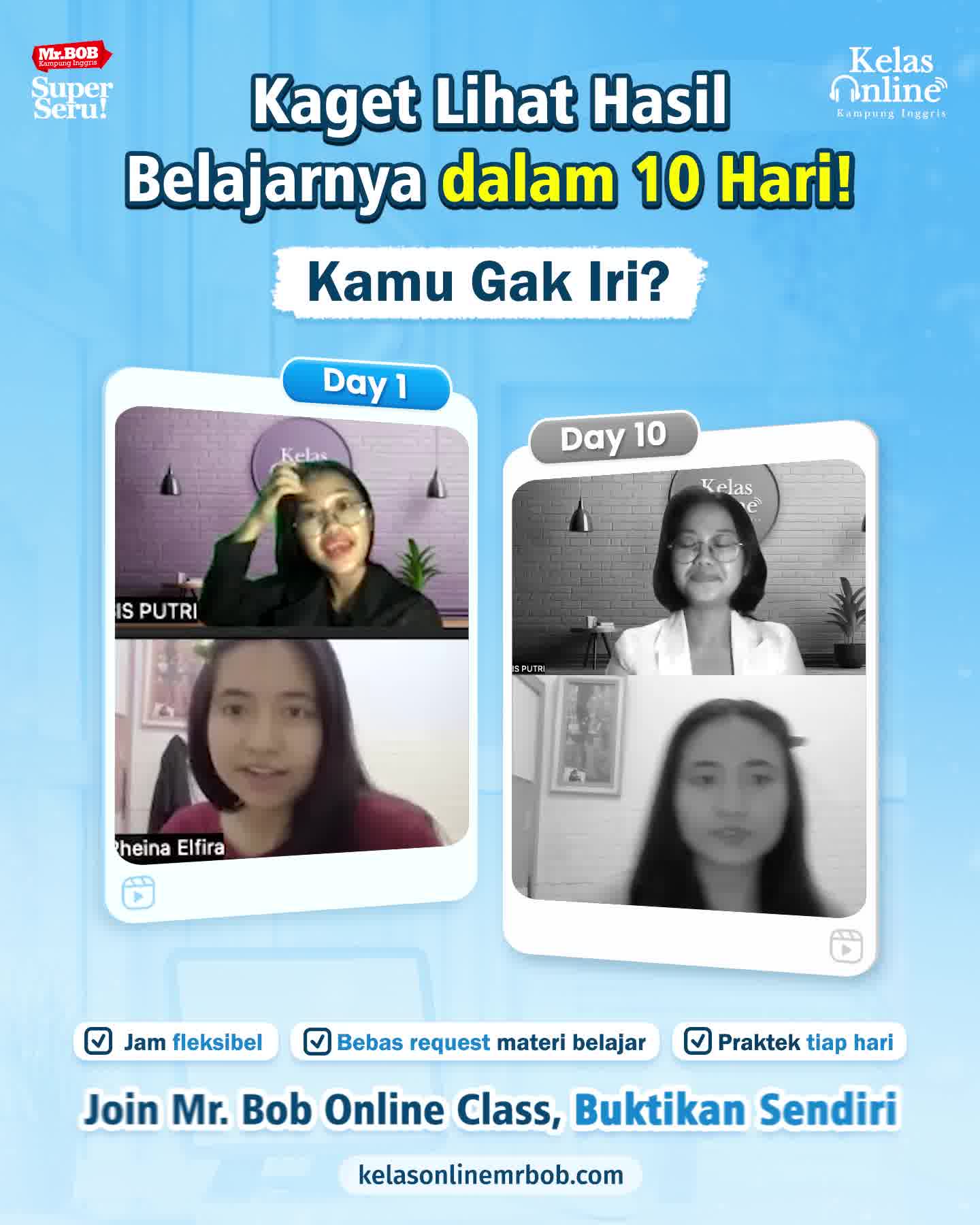 Kelas Online Mr.BOB Facebook ad: Les Private Bahasa Inggris - Bisa Request Jam & Materi…