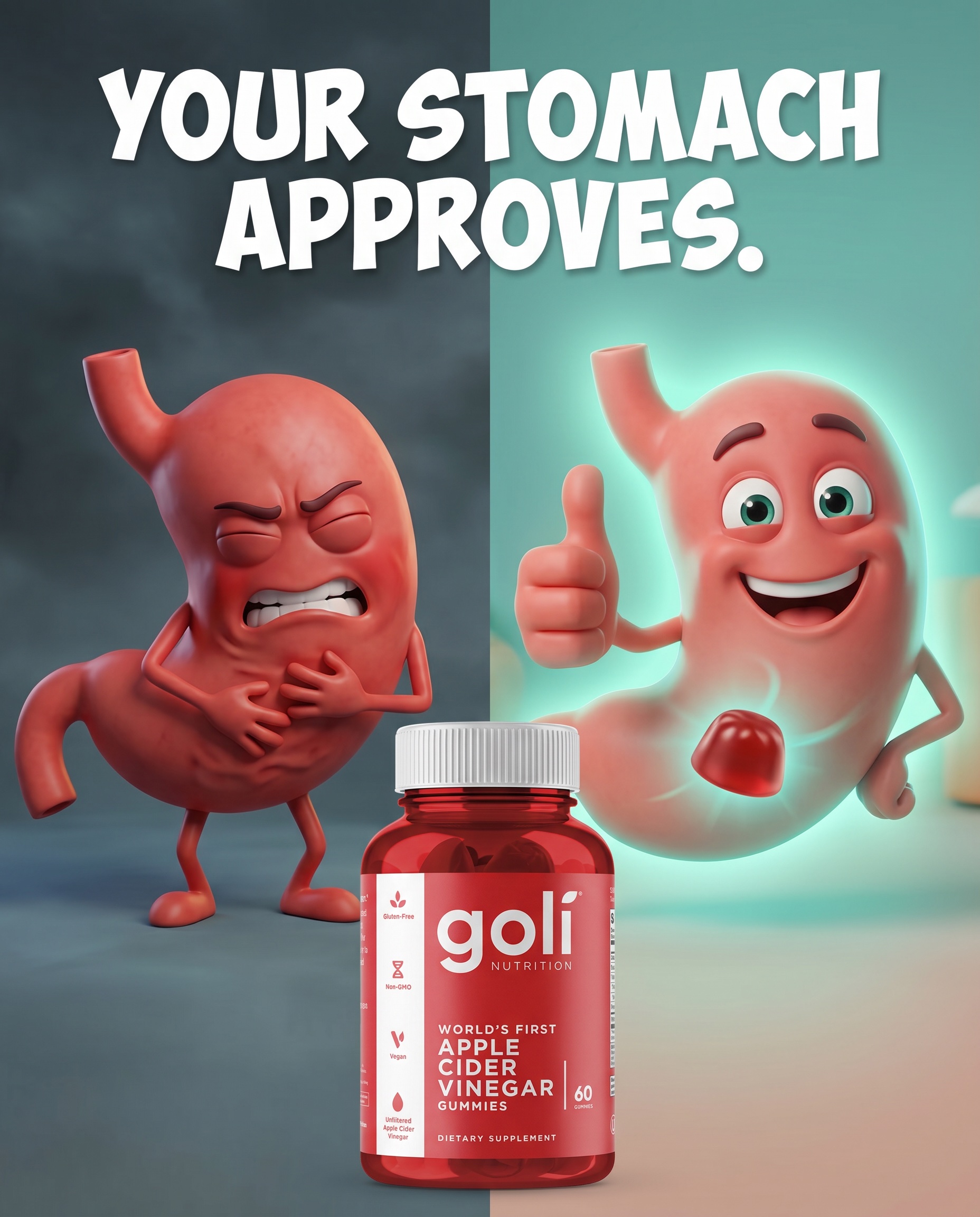 Goli Facebook ad: OVER 60% OFF + 100% FREE Shipping